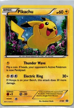 Pokemon TCG Pikachu XY89/211 XY Black Star Promos Holo MP - Image 1