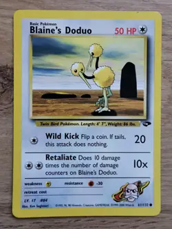 Pokemon Blaine's Doduo Gym Challenge 61/132 WOTC Vintage NM Condition - Image 1