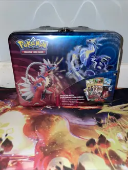 Pokemon TCG Fall Collectors Lunchbox Tin. 6 Booster Packs! Plus Extras! - Image 1
