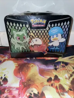 Pokemon TCG Fall Collectors Lunchbox Tin. 6 Booster Packs! Plus Extras! - Image 2