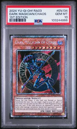 2024 YU-GI-OH! RA03-QUARTER CENTURY BONANZA 1ST ED DARK MAGICIAN OF CHAOS PSA 10 - Image 1
