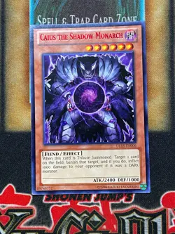 Yugioh Caius The Shadow Monarch DL15-EN006 Duelist League Rare RED NM - Image 1