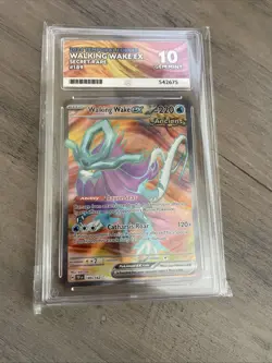 ACE 10 Walking Wake ex 189/162 Pokemon Card Sv05: Temporal Forces Holo GEM MINT - Image 1