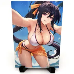 High School DxD Akeno Himejima Sexy Hot Anime Waifu Girl Goddess Story Art Card - Image 1