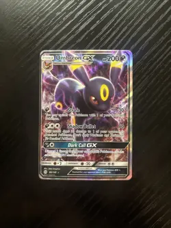 Pokemon TCG Umbreon GX 80 Sun & Moon Base Set Holo Card - Image 1