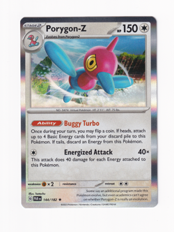 Porygon-Z 144/182 Paradox Rift 2023 Holo Rare Pokemon Card Near Mint NM - Image 1