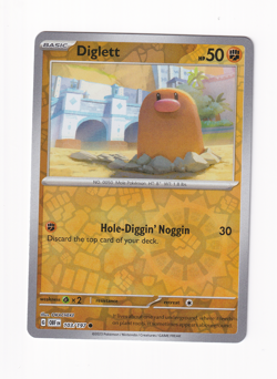 Diglett 103/197 Obsidian Flames 2023 Reverse Holo Pokemon Card Near Mint NM - Image 1