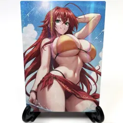 High School DxD Rias Gremory Sexy Bikini Anime Waifu Girl Goddess Story Art Card - Image 2