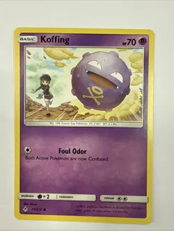 Koffing 73/214 Sun & Moon Unbroken Bonds Common Pokemon 2019 TCG Card - Image 1