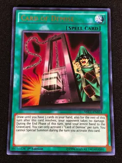 Yugioh Card of Demise MIL1-EN014 1ST Ultra (NM) - Image 1