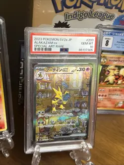 PSA 10 Alakazam ex SAR 203/165 Pokemon Card 151 sv2a Japanese. USA Seller ! - Image 2
