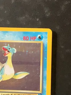 Lapras 10/62 Fossil off centre Holo Rare Vintage Pokemon Card - Image 3