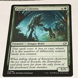 MTG Magic Fungal Colossus 6 Creature - Fungus Beast 5/5 C O184 2025 - Image 1