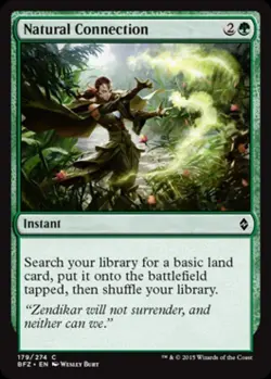 Natural Connection - Light Play MTG Battle for Zendikar - Image 1
