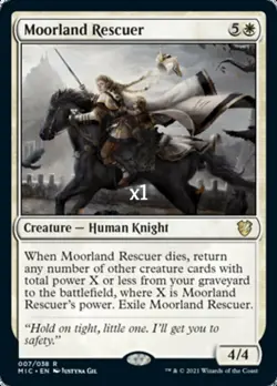 MTG Commander: Innistrad: Midnight Hunt MIC Moorland Rescuer MINT - Image 1
