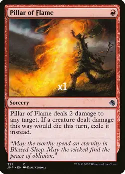 MTG Jumpstart JMP Pillar of Flame MINT - Image 1