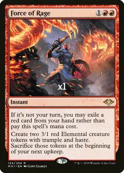 MTG Modern Horizons MH1 Force of Rage MINT - Image 1