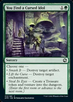 You Find a Cursed Idol -Foil Near Mint MTG Adventures in the Forgotten Realms - Image 1