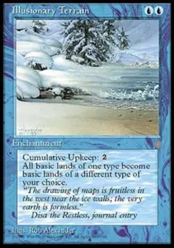 Illusionary Terrain - Light Play MTG Ice Age - Image 1