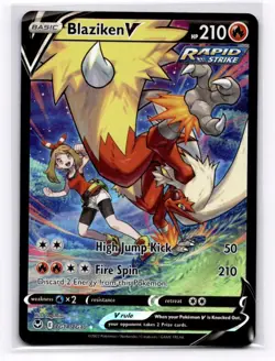 Blaziken V SWSH12: Silver Tempest Trainer Gallery - Pokemon NM TG14/TG30 - Image 1