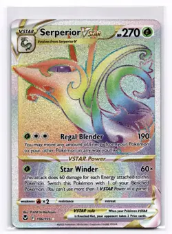 Serperior VSTAR (Secret) SWSH12: Silver Tempest - Pokemon NM 196/195 - Image 1
