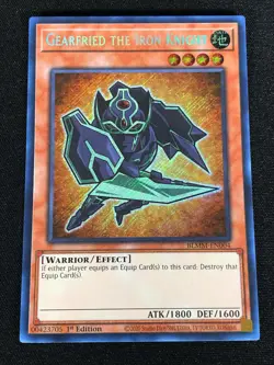 Yugioh Gearfried the Iron Knight BLMM-EN004 1st Secret (NM) - Image 1