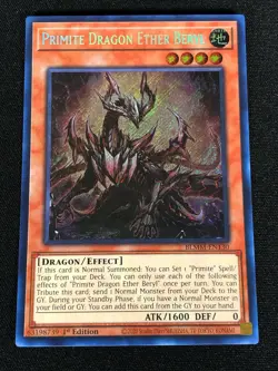Yugioh Primate Dragon Ether Beryl BLMM-EN130 1st Secret (NM) - Image 1