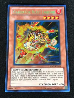 Yugioh Gladiator Beast Laquari RYMP-EN096 Secret (NM) - Image 1
