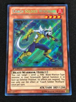 Yugioh Coach Soldier Wolfbark JOTL-EN093 1st Secret (NM) - Image 1