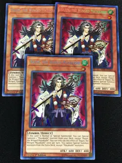 Yugioh Hajun The Winged Mayakashi HISU-EN029 1st Secret x3 (NM) - Image 1