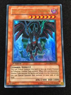 Yugioh Red-Eyes Zombie Dragon SDZW-EN001 1st Ultra (NM) - Image 1