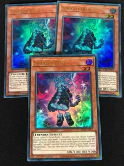 Yugioh Spright Blue BLTR-EN075 1st Ultra X3 (NM) - Image 1