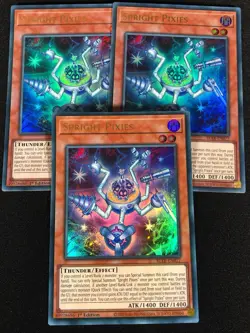 Yugioh Spright Pixies BLTR-EN077 1st Ultra X3 (NM) - Image 1