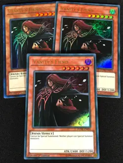 Yugioh Vanity's Fiend DUDE-EN034 1st Ultra x3 (NM) - Image 1