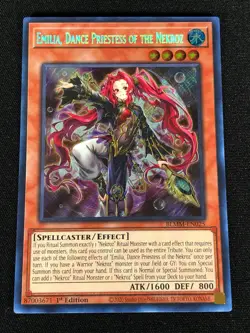 Yugioh Emilia Dance Priestess of the Nekroz BLMM-EN025 1st SECRET (NM) - Image 1