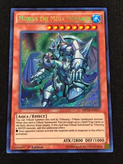Yugioh Mobius The Mega Monarch MP14-EN217 1st SECRET (NM) - Image 1