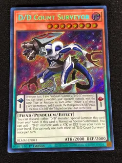 Yugioh D/D Count Surveyor BLMM-EN041 1ST SECRET (NM) - Image 1