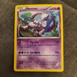 Pokemon TCG Mewtwo XY Black Star Promos Holo Card XY100 NM - Image 1