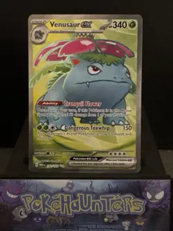 Pokemon Card Venusaur EX 182/165 Scarlet 151 Full Art Ultra Rare Near Mint - Image 1