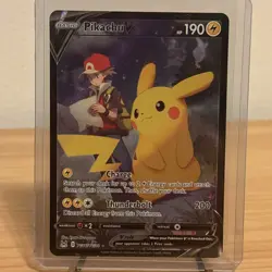 Pokemon TCG Pikachu V TG16/TG30 SWSH Lost Origin Trainer Gallery English Card NM - Image 1