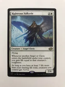 Righteous Valkyrie MTG Magic the Gathering Card NM Near Mint J22 - Image 1