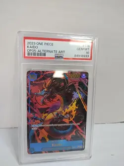 PSA 10 Kaido OP05-118 SEC Alternate Art Awakening of the New Era One Piece Card - Image 1