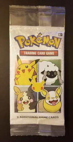 SEALED 25th Anniversary General Mills Pokemon Cereal 3 Card Booster Packs - Image 1