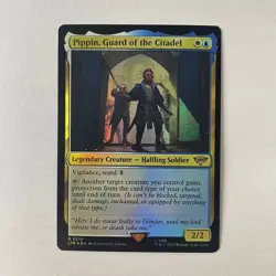 Magic the Gathering LoTR #218 Pippin Guard of the Citadel Foil Rare - Image 1