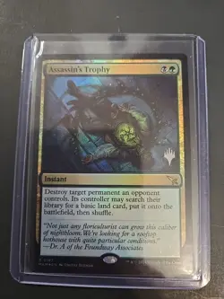 1x Assassin's Trophy, Foil, Promo Murders at Karlov Manor, MTG NM - Image 1