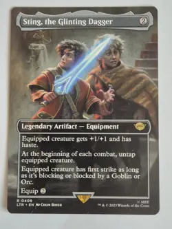 MTG Sting the Glinting Dagger Scene LOTR Tales Of Middle-Earth Lord Of The Rings - Image 1