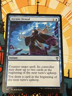 MTG Arcane Denial [Aetherdrift Commander, NM] - Image 1