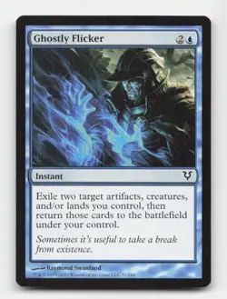 Ghostly Flicker Avacyn Restored #57 Magic the Gathering Common - Image 1