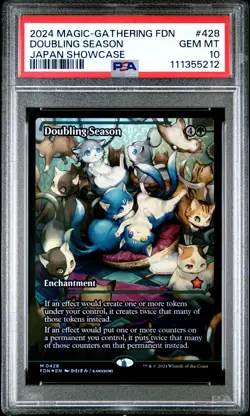 2024 MTG FOUNDATIONS JPN SC #428 DOUBLING SEASON PSA 10 - Image 1