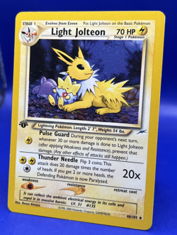 Pokemon Card Neo Destiny Light Jolteon 1st First Edition 48/105 LP - Image 3